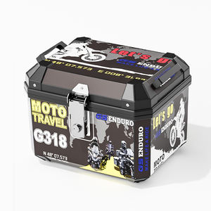 Boîte à bagages pour moto, coffre de toit pour vélo électrique, grande capacité 45L, imperméable avec doublure, en matériau ABS PP - Product Image 5