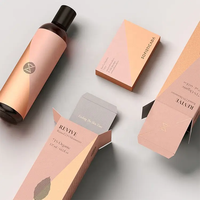 Boîte en carton pliable écologique avec logo personnalisé imprimé, pour cosmétiques, soins de la peau, huiles essentielles, emballage de parfum