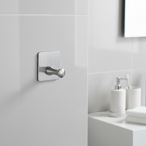 Gancho Adhesivo de Acero Inoxidable, Gancho Minimalista Autoadhesivo para Colgar Abrigos, Gancho Individual de Metal para Montar en la Pared, Sin Perforaciones - Product Image 2