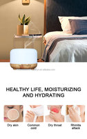 Haut-parleur intelligent d'humidificateur ultrasonique de brume fraîche d'air de LED avec la capacité de la veilleuse de diffuseur d'arome 500ML pour l'usage de camping-car d'hôtel de ménage