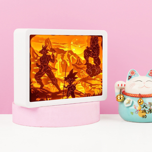 Luz de Noche LED 3D de <span class=keywords><strong>Dragon</strong></span> <span class=keywords><strong>Ball</strong></span> Z Goku, Caja de Luz con Marco de Fotos de Anime, Lámpara para Habitación de Niños, Regalos para Chicos - Product Image 2