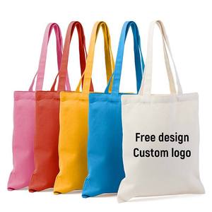 Nueva bolsa de compras personalizada, reutilizable, de lona de algodón impresa, de gran venta. - Product Image 1