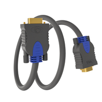 Haute qualité 3M 24k plaqué or Dvi Audio vidéo Kabel connecteur prise en charge 1080P moniteurs rapides 3 + 6 câble VGA