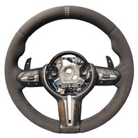 Volant en Suède Complet Style CS avec Garniture Carbone pour BMW F20 F10 F30 F31 F32 F34 F36 F15 F25 F48 E70 E87 E90 E92 M3 M4 M5