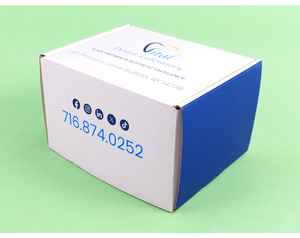 Prezzo di fabbrica Custom cartone dentiera spedizione Mailer scatola di imballaggio in carta goffrata <span class=keywords><strong>per</strong></span> allineatori dentali smalto olio Blush - Product Image 2