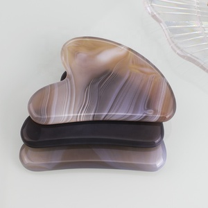 Mushang Pierre Naturelle Visage <span class=keywords><strong>Achat</strong></span> Gua Sha Outil de Massage Personnaliser Agate Gua Sha Pierres - Product Image 2