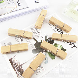 Grandes pinces en <span class=keywords><strong>bois</strong></span> naturel, 72x18mm, pour vêtements artisanaux, 1 pièce - Product Image 5