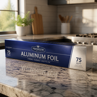 Rouleau de papier aluminium pour la cuisine domestique, pour la préparation et le stockage des aliments au quotidien