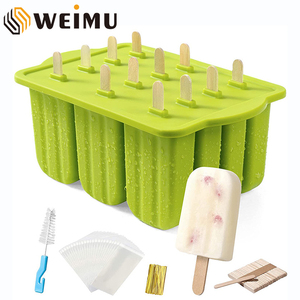 BPA Free 12 Stück Silikon Eis am Stiel Formen Easy Release Ice Cream Pop Maker Silikon formen für Ice Cream Pops - Product Image 3