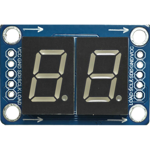 74HC595 2 หลัก 7 เซกเมนต์จอแสดงผล LED โมดูลสีแดงชิฟต์รีจิสเตอร์ SPI บอร์ดไดรเวอร์แบบอนุกรม LED595-01 สำหรับอาร์ดูโน่ - Product Image 5