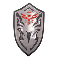 Venta al por mayor de alta calidad Zelda Guard Game Props Modelos de juguete de armas y espadas de juego de rol de escudo de plástico de poliuretano PU
