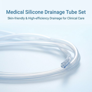 Dispositif médical en silicone conforme aux normes CE MDR ISO13485, tube gastrique pour la gestion des liquides des plaies avec une <span class=keywords><strong>aiguille</strong></span> - Product Image 1