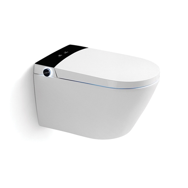 Europe Rimless Pulse Electronic Tank Hidden Smart Wc Intelligent Wall Hung Smart Toilet