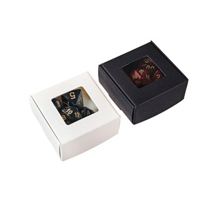 Juego <span class=keywords><strong>de</strong></span> Dados Poliédricos <span class=keywords><strong>de</strong></span> Acrílico Personalizados al por Mayor, Juego <span class=keywords><strong>de</strong></span> 7 Dados para D&D con Caja <span class=keywords><strong>de</strong></span> <span class=keywords><strong>Papel</strong></span> Blanca para Juegos <span class=keywords><strong>de</strong></span> Mesa - Product Image 3