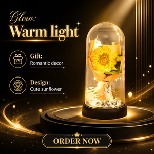 Girasoles Simulados LED con Batería, Luminosos, Modernos, para Sala de Estar, Regalo de Graduación, Luz Nocturna, Decoración de Escritorio - Product Image 2