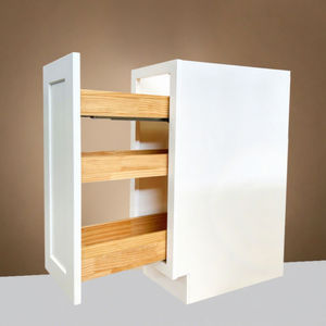 America Local RTA <b>Cabinets</b> Store Wooden Painting White Shaker Base <b>Cabinet</b> <b>Soft</b> <b>Closing</b> Pull Out Spice Rack Base Spice <b>Cabinet</b> - Product Image 1