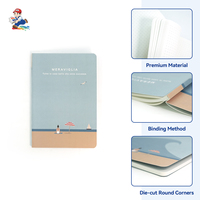 Cahier d'exercices scolaire personnalisé pas cher format A5 avec reliure souple