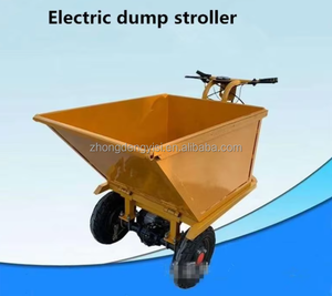 Site Hand Overturning Construction Engineering Handcart 3 Wheel Cargo <b>Bike</b> Adult Electric Hand Trolley Tricycles - Product Image 2