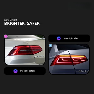 Luci posteriori per <span class=keywords><strong>VW</strong></span> <span class=keywords><strong>Passat</strong></span> <span class=keywords><strong>B8</strong></span> 2016-2019, aggiornamento fanali posteriori a LED, indicatori di direzione dinamici, luce di stop posteriore, 12V. - Product Image 3