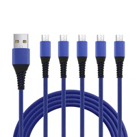 Kabel Pengisi Daya Ponsel USB Magnetik, Pengisi Daya USB 1M USB Fungsi LED Logam USB Mikro