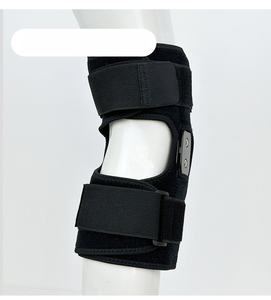 Open Patella Design Siliconen Kussen Scharnierende Kniebrace Met Dubbele Metalen Zijstabilisatoren - Product Image 2