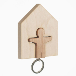 Portachiavi e Appendiabiti da Parete, Set in Legno con Portachiavi e Supporto, Rastrelliera per Chiavi da Ingresso, Portachiavi in Legno da Parete - Product Image 3