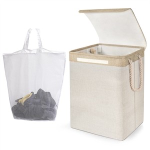 Bán Sỉ Đồ Gia Dụng Giỏ Đựng Đồ Giặt Gấp Gọn Lớn 72L Có Nắp Đậy Và Túi Có Thể Tháo Rời - Product Image 1