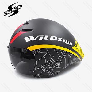 <span class=keywords><strong>Casco</strong></span> Aero TT profesional Unisex WILDSIDE, diseño de <span class=keywords><strong>contrarreloj</strong></span> de grado superior para triatlón y <span class=keywords><strong>ciclismo</strong></span> de carretera, Color de chirivía - Product Image 3