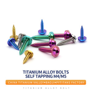 Vis autotaraudeuses GR5 à tête Torx en titane coloré, système de mesure métrique, taille 5 mm, directement de l'usine - Product Image 3