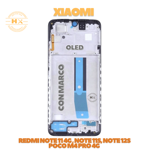 Pour Xiaomi Redmi Note 11 4G Note 11s Note 12s Poco M4 Pro 4G Écran tactile OLED avec cadre noir - Product Image 3