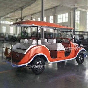 Factory Open <b>Top</b> Electric Classic Vintage Car Lithium Battery Sightseeing Shuttle For Scenic Area <b>Wedding</b> Hotel - Product Image 5