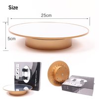 Socle rotatif motorisé 25CM/8KG 360 degrés pour la photographie, plateau tournant électronique pour tête de mannequin et perruques