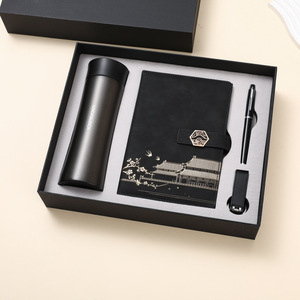 Lekuo สมุดโน้ต USB เก็บความร้อนชุดของขวัญสไตล์จีนของขวัญประจำปีการประชุมครบรอบของขวัญทางธุรกิจพร้อมโลโก้ - Product Image 2