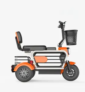 תלת אופן חשמלי 60v 800w זול לילדים עם מושב תלת אופן מטען ממונע 50cc 3 גלגלים 20 אינץ' קטנוע מבוגרים מוטו מונית