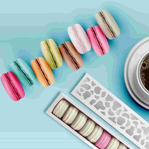 Bán Buôn Hộp Macaron Các Tông Mở Trượt Ra Sang Trọng Màu Đen Hộp Ngăn Kéo Macarons Giấy Nghệ Thuật Có Cửa Sổ - Product Image 4