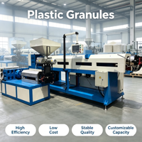 Granulateur de film plastique certifié CE pour films PP, LDPE, HDPE, pour la production de granulés plastiques