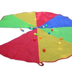 <span class=keywords><strong>Jeu</strong></span> de Jardin Extérieur en Tissu <span class=keywords><strong>Parachute</strong></span> 12/16/20/24 pieds avec 8-13 Poignées pour Enfants Unisexe – Jeux Coopératifs - Product Image 5