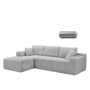 Sofá Modular en Forma de L de 3 Plazas, sin Marco, Ecológico, de Alta Resistencia, Compresión al Vacío por 6 Meses - Product Image 1