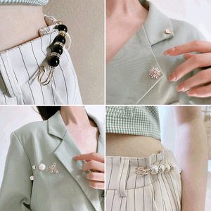Rinhoo Pack Cute Enamel Brooches <strong>Pins</strong> Pearl Neckline Small <strong>Collar</strong> Lapel <strong>Pin</strong> Buckle Fixed Clothes Invisible Brooch Jewelry Sets - Product Image 3