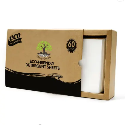 Tablet Detergen Cucian Ramah Lingkungan Super Konsentrat Kertas Pencuci Kertas Kertas Detergen Daur Ulang