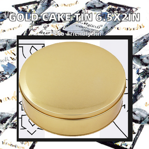 ゴールド食品グレード6.5X2インチ缶クッキー & ケーキチョコレート & 砂糖保管用 - Product Image 2