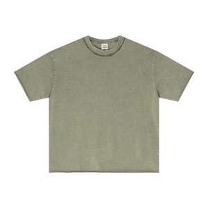 Camiseta de algodón 100% con LOGO personalizado, estilo hip hop, de punto, color sólido, para hombre, manga corta, transpirable, suave, informal, para verano. - Product Image 2