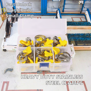 Custom 8-38mm Mini <b>Clamp</b> <b>Quick</b> <b>Release</b> T Type Bolt Spring Heavy Duty Stainless Steel V Band Clips for Swivel Wire Rope Hose - Product Image 2