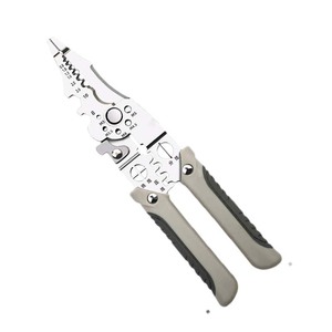 <b>Wire</b> <b>Strippers</b> Stainless Steel Crimping Pliers 21.7cm Multi Functional Electrical Tool For Cable Cutting And Wiring - Product Image 4