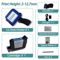 Imprimante à jet d'encre portable pour cartouches, avec code-barres et date