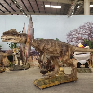 Figura de dinosaurio animatrónico realista, modelo de Dilophosaurus para espectáculo de <span class=keywords><strong>dinosaurios</strong></span>, increíble - Product Image 6