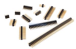 254mm Spacing <strong>2</strong> <strong>2</strong> <strong>3</strong> 4 5 6 7 8 10 1240p Double Row straight pin 3U goldplated - Product Image 4