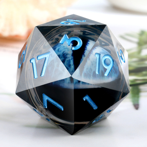 Dado <span class=keywords><strong>de</strong></span> Resina <span class=keywords><strong>de</strong></span> 33mm con Diseño <span class=keywords><strong>de</strong></span> Ojo <span class=keywords><strong>de</strong></span> Dragón, D20 Poliédrico Icosaédrico Gigante Personalizado, en Caja <span class=keywords><strong>de</strong></span> Regalo, para Juegos <span class=keywords><strong>de</strong></span> Rol - Product Image 2
