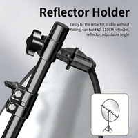 Bras télescopique pour réflecteur 360° °   Barre transversale rotative pour support de photographie, réflecteurs photo, diffuseurs, panneaux souples