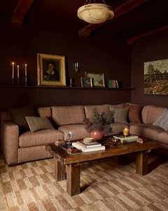 Prix d'usine direct Tapis rustique à carreaux en laine 100% de forme rectangulaire Tapis à carreaux fait à la main en laine à vendre - Product Image 4